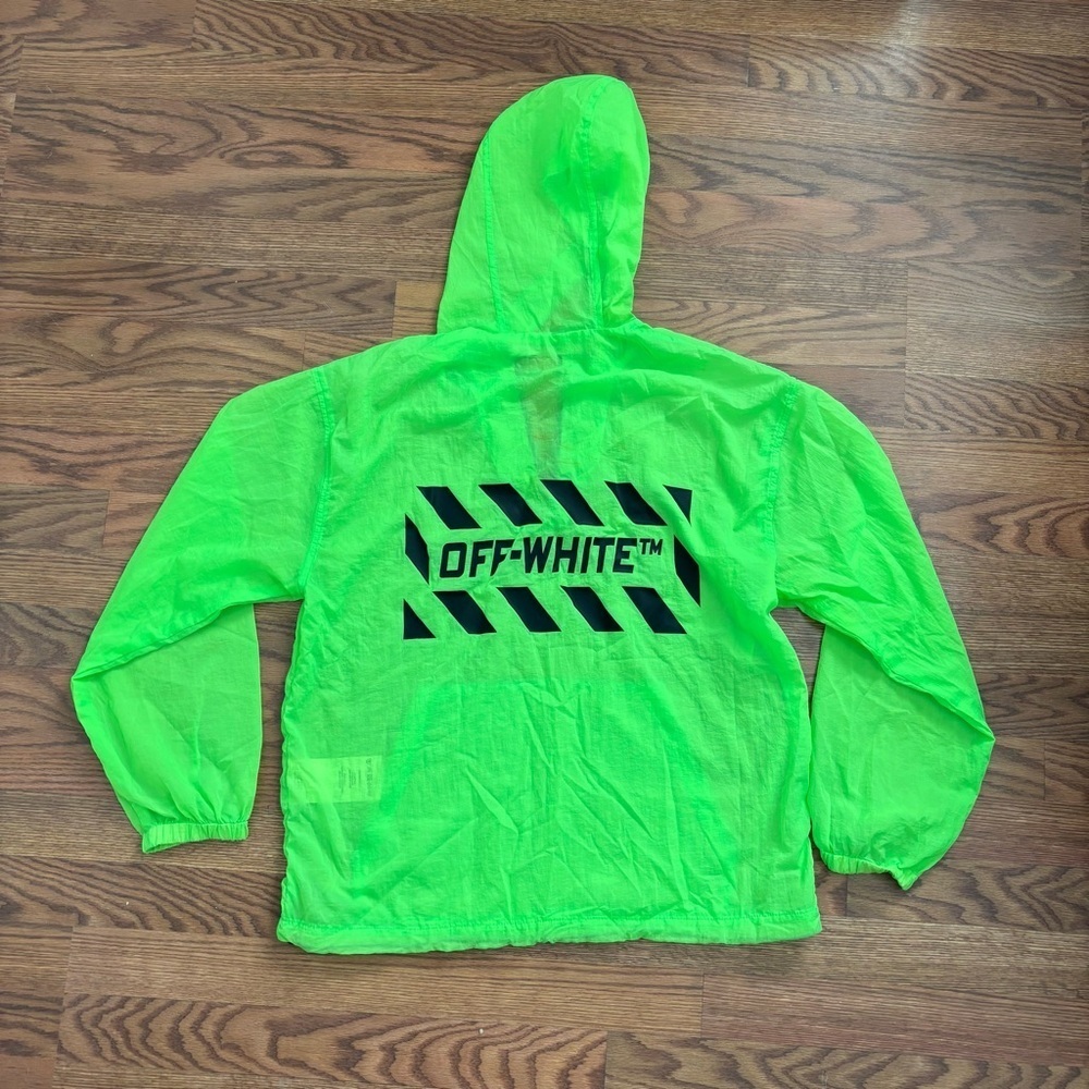 Off-White neon green windbreaker jacket & fanny pack - Picture 3 of 8